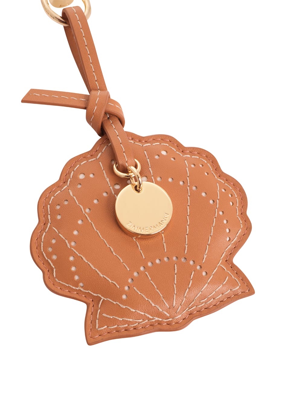 Leather Shell Key Charm