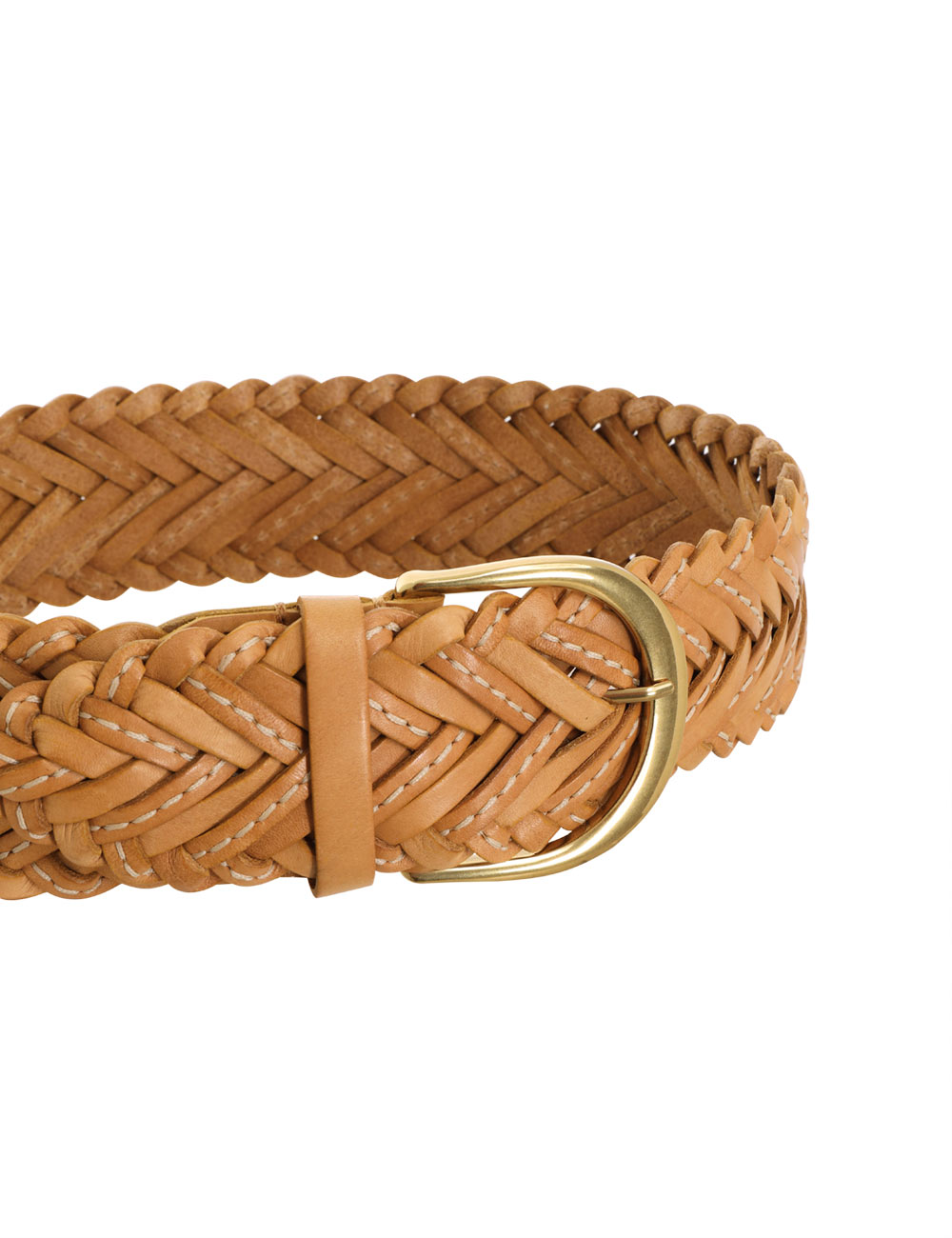 Stitch Weave Wide Belt