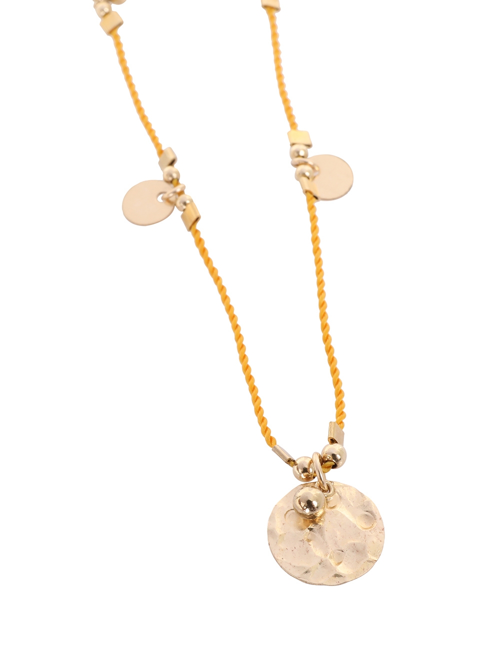 Five Charm Corded Necklace