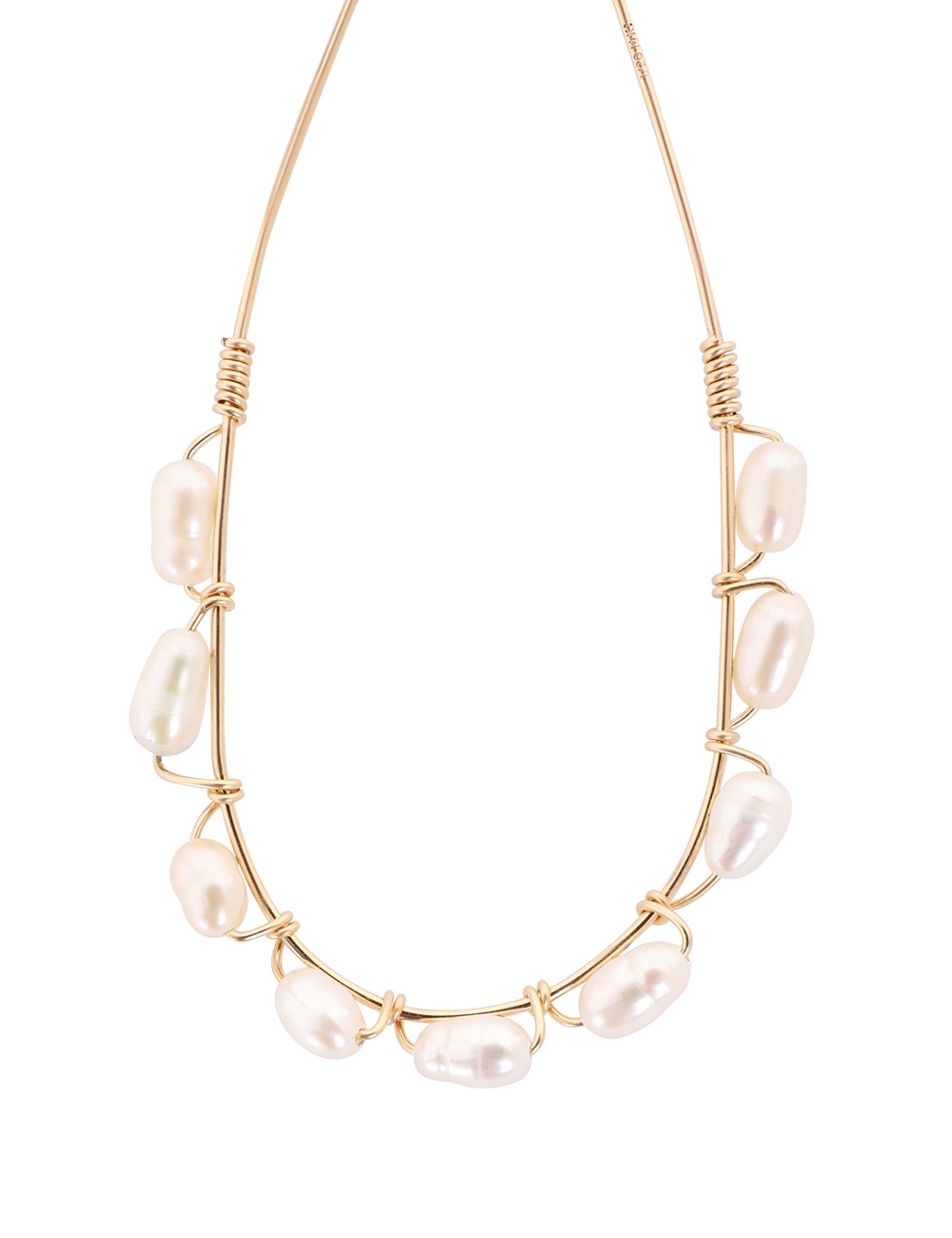 Long Wrap Pearl Hoops