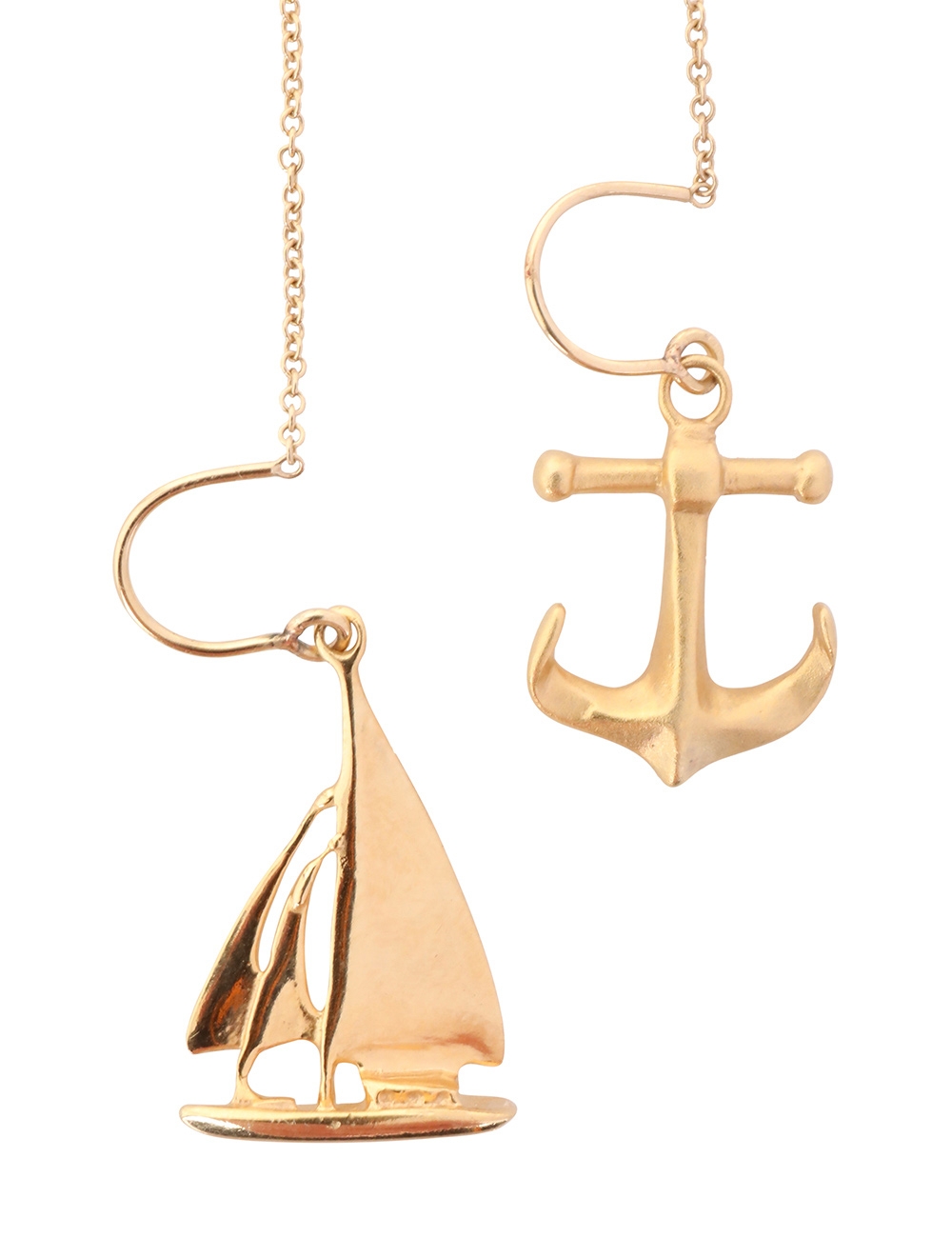 Anchor and Boat Earrings