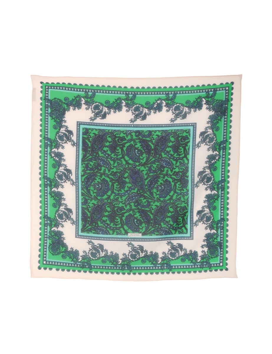 Silk Cotton Square Scarf