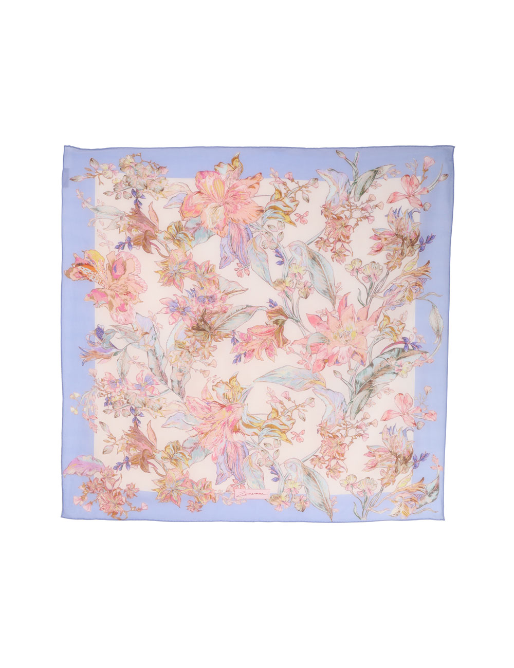 Silk Cotton Square Scarf