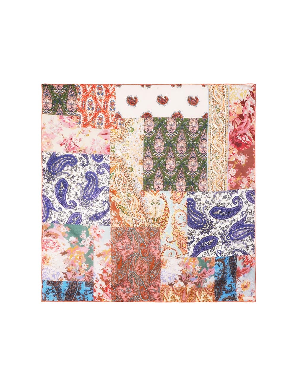 Silk Cotton Square Scarf