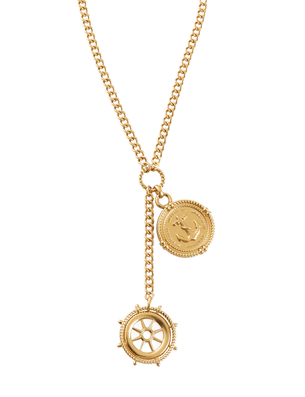 Nautical Duo Drop Necklace 