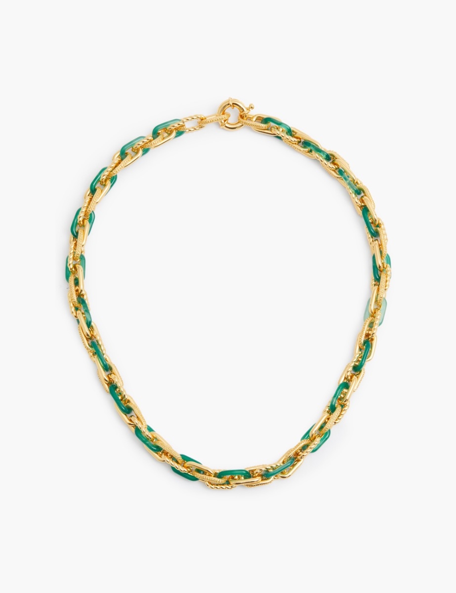 Collage Chain Link Necklace