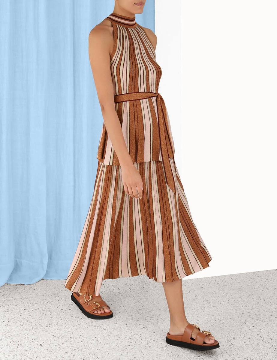 Luminosity Lurex Stripe Skirt