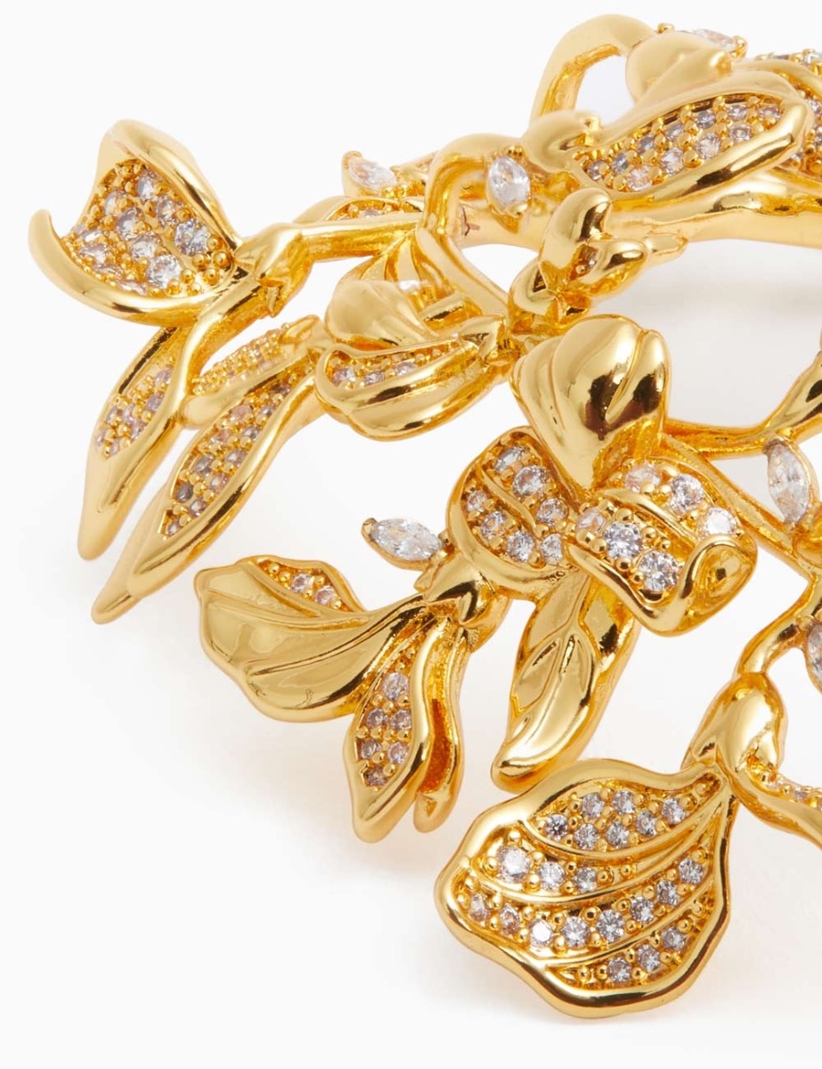 Large Floral Ear Cuff