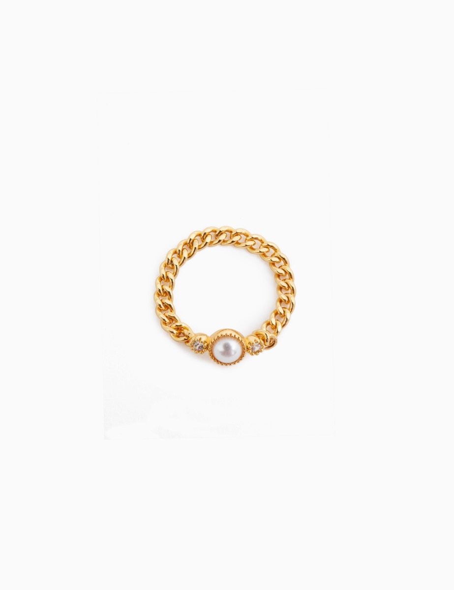 Collage Fine Chain Ring