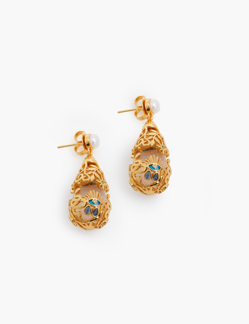 Crystal Tarot Drop Earrings