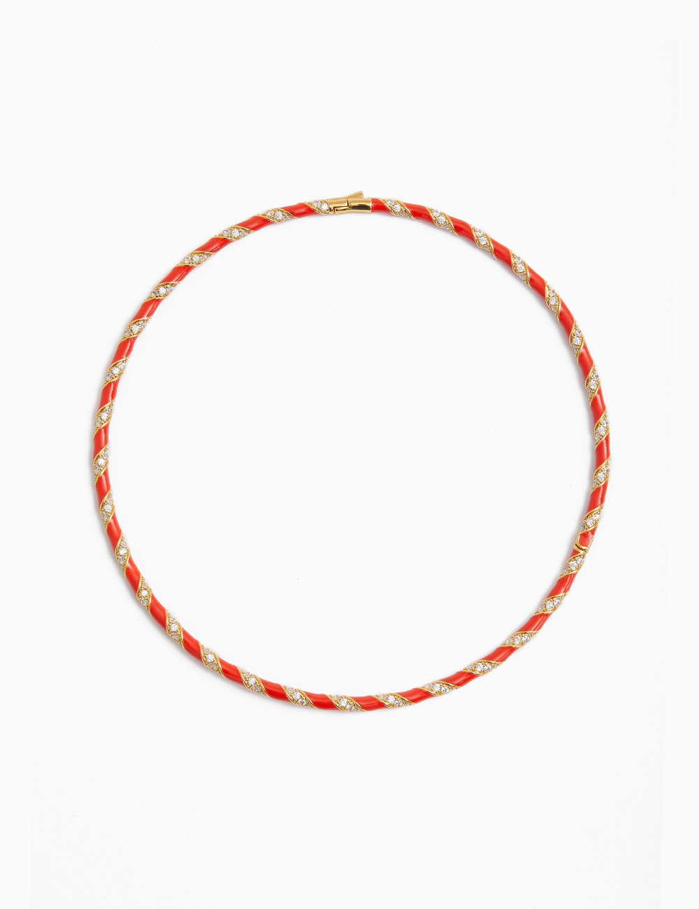 Candy Stripe Pave Choker