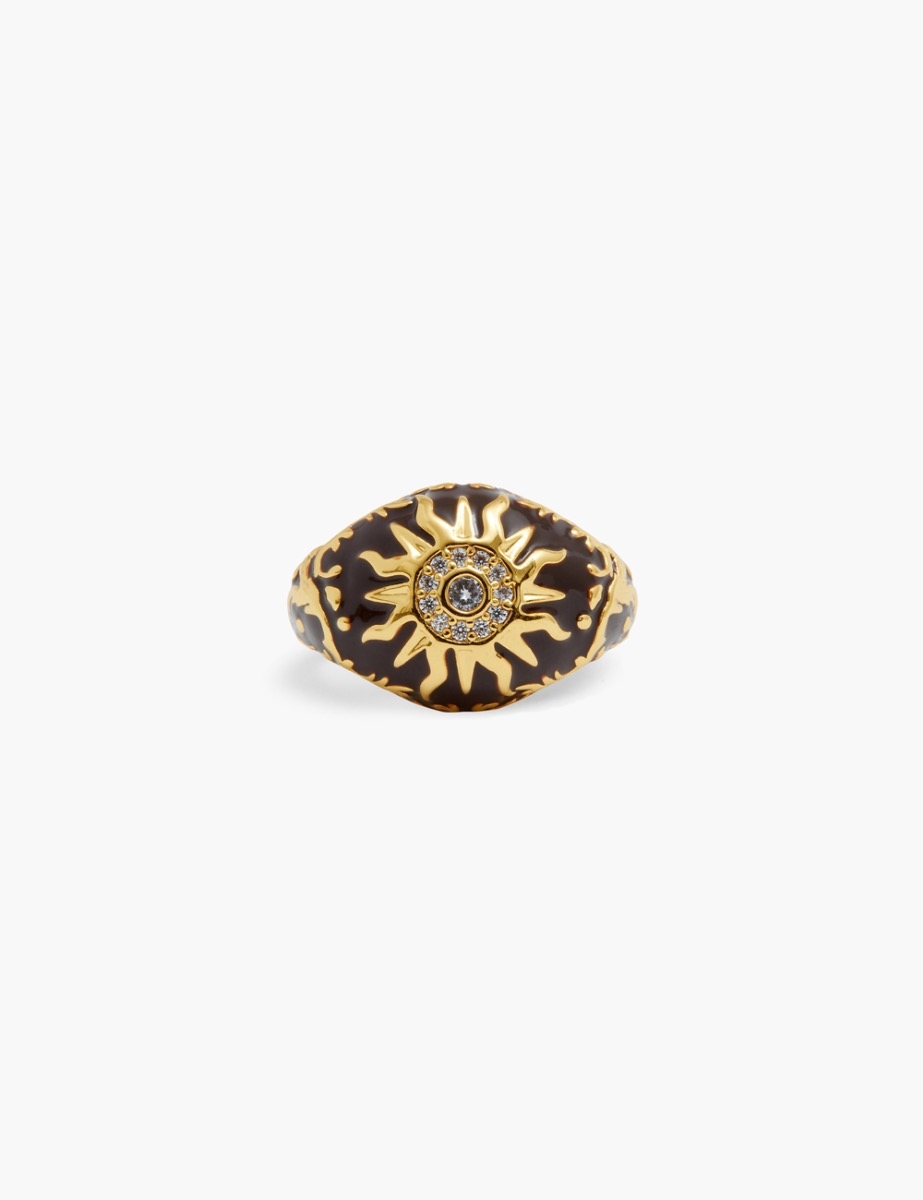Enamel Signet Ring