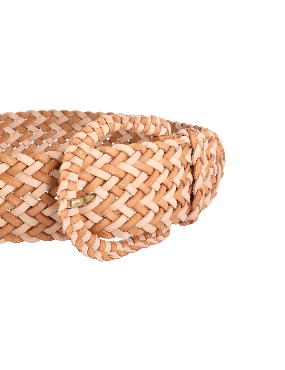 Braided Leather Waist Belt