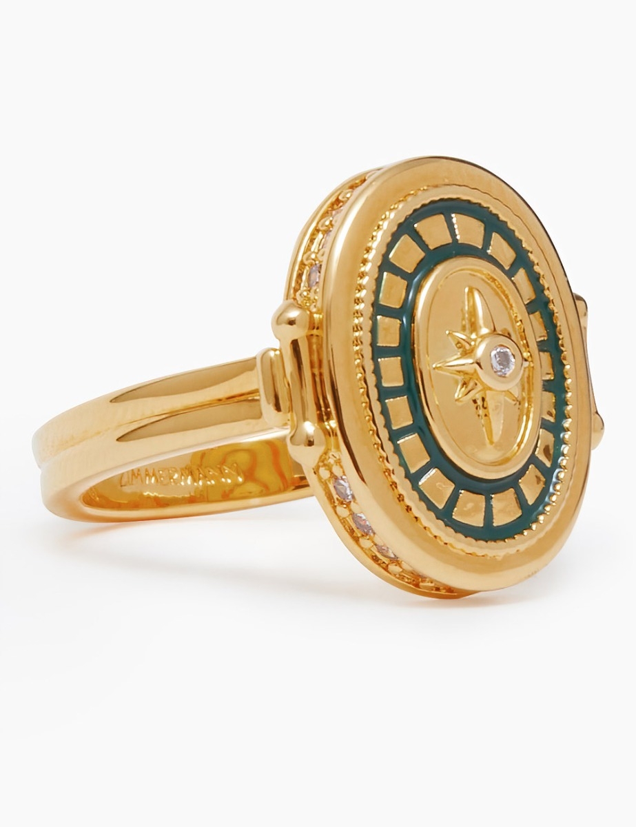 Enamel Signet Ring