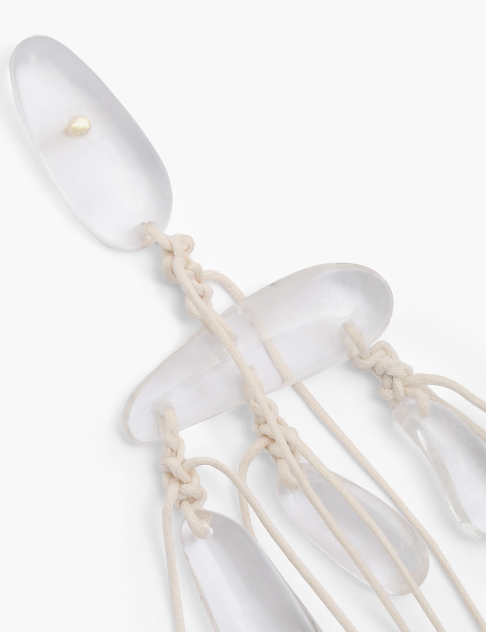 Crystal Tied Rocks Earrings