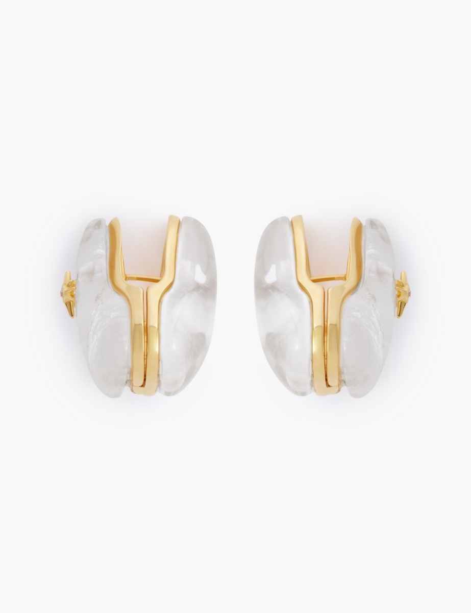 Crystal Pebble Earrings