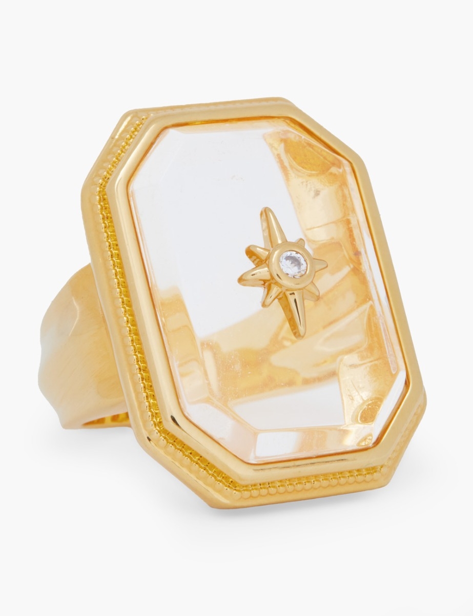 Crystal Signet Ring