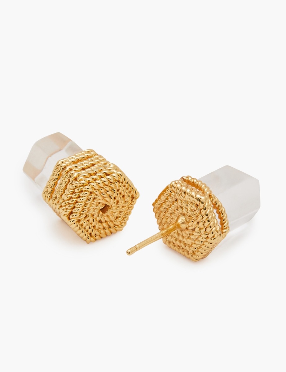 Crystal Quartz Studs Earrings