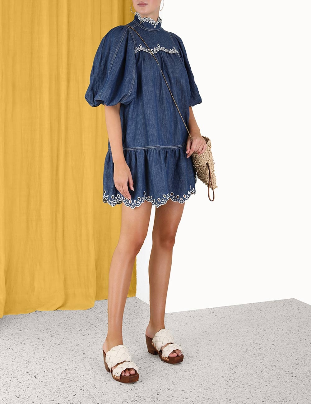 Laurel Scallop Mini Dress