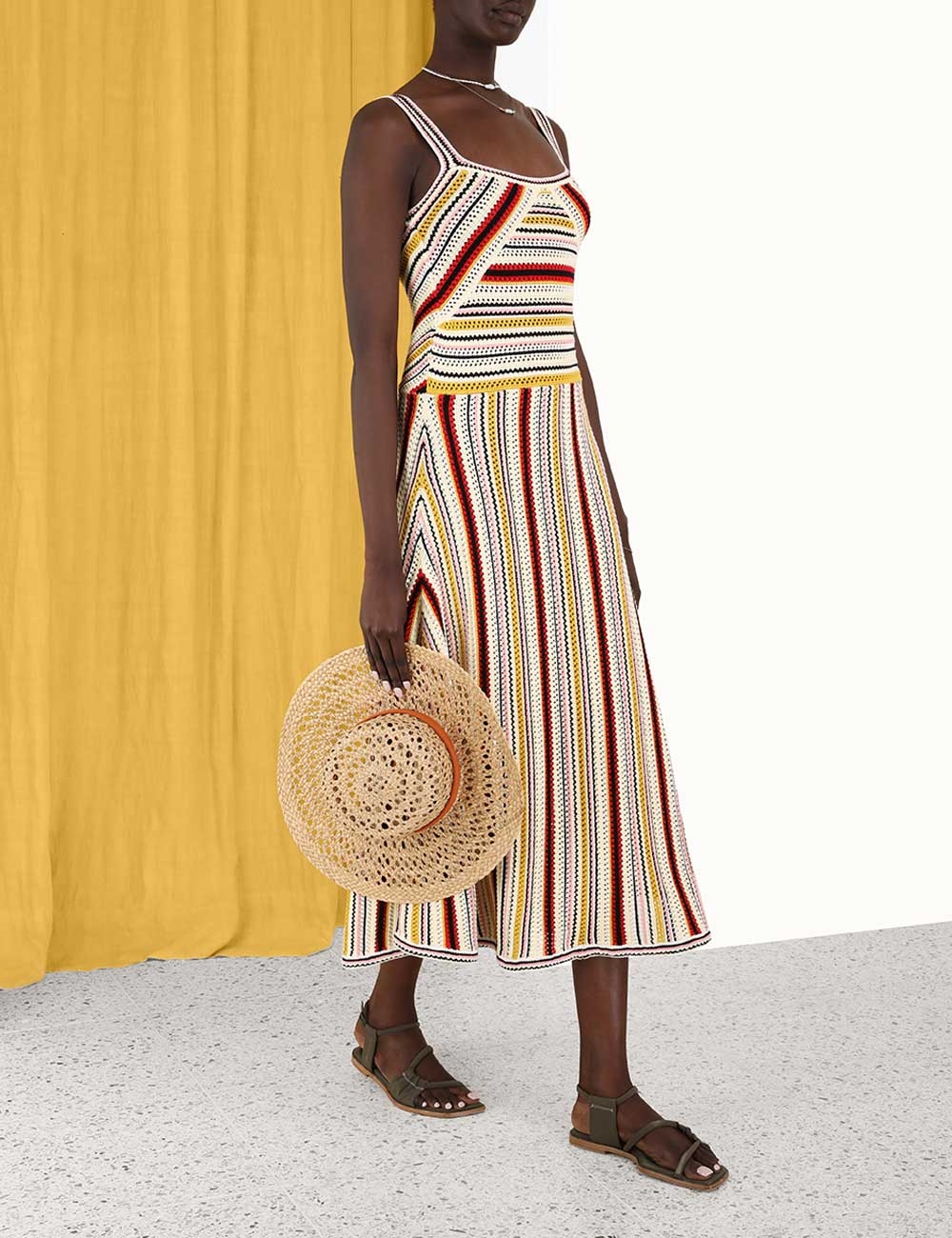 Vitali Multi Stripe Knit Dress