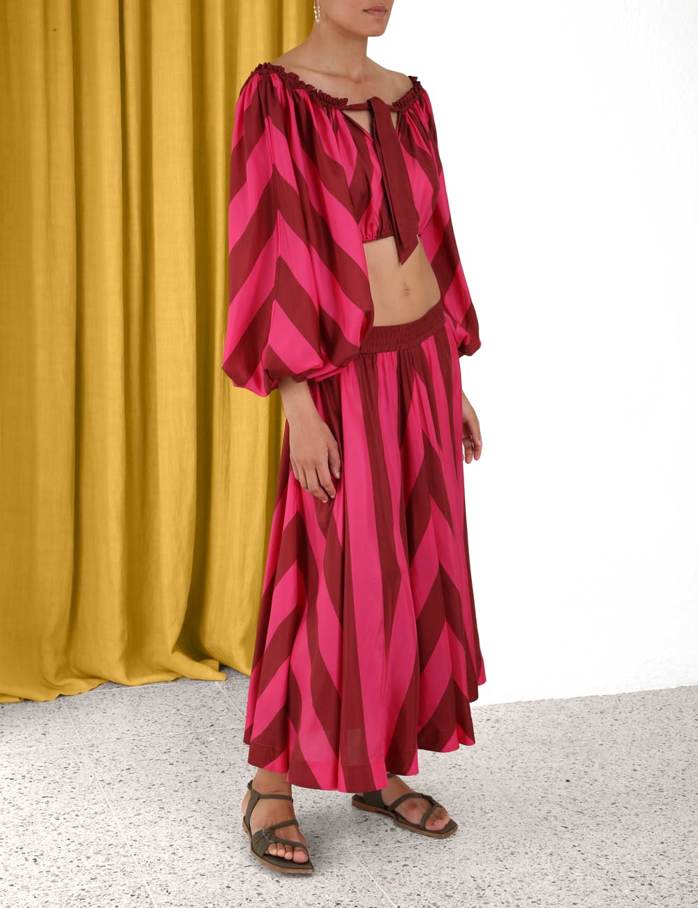 Tiggy Chevron Full Skirt