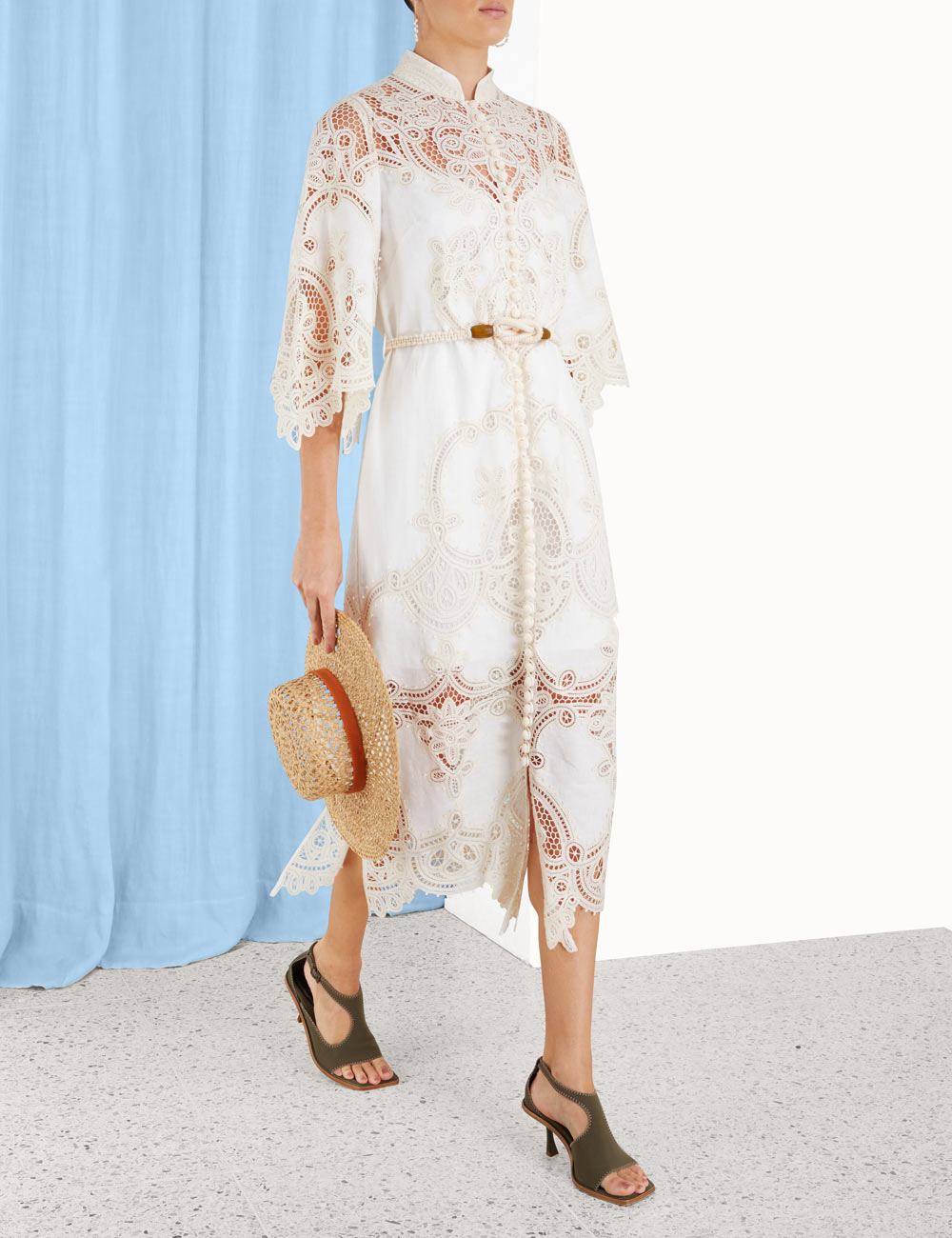 Tiggy Embroidered Shirt Dress