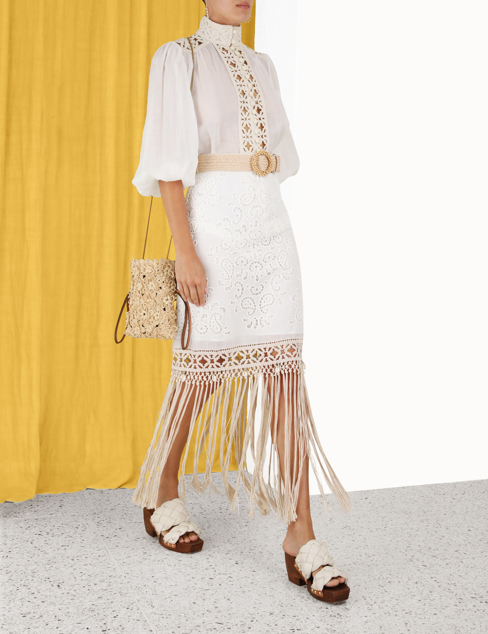 Vitali Fringe Skirt