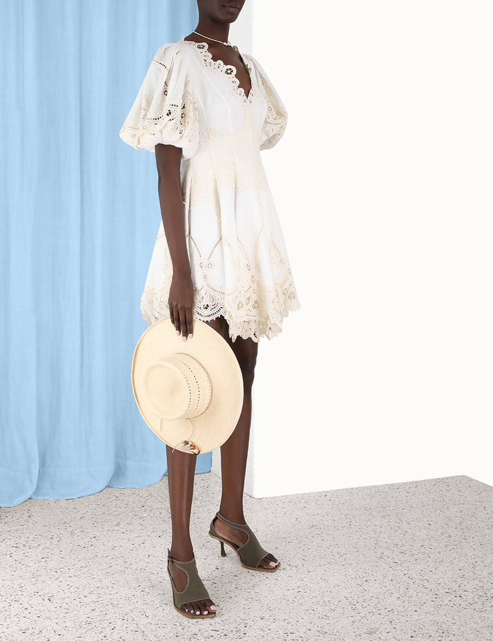 Tiggy Embroidered Mini Dress