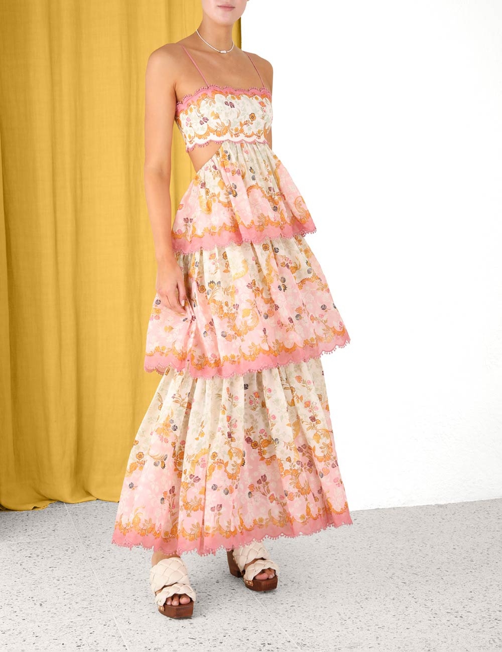 Laurel Frill Midi Dress