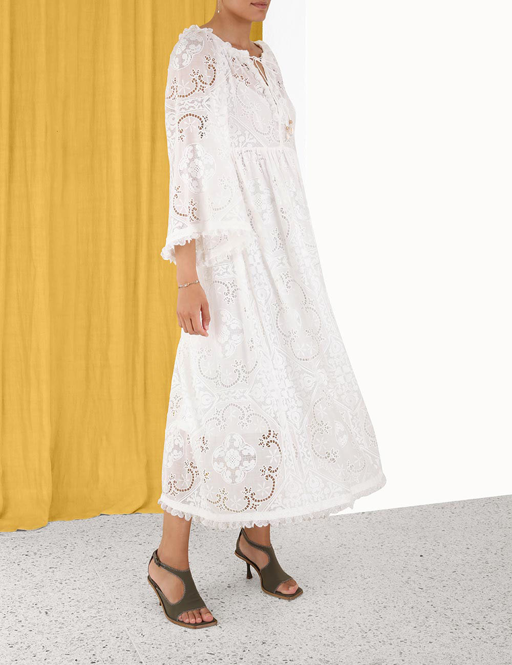 Laurel Wide Sleeve Midi Dress