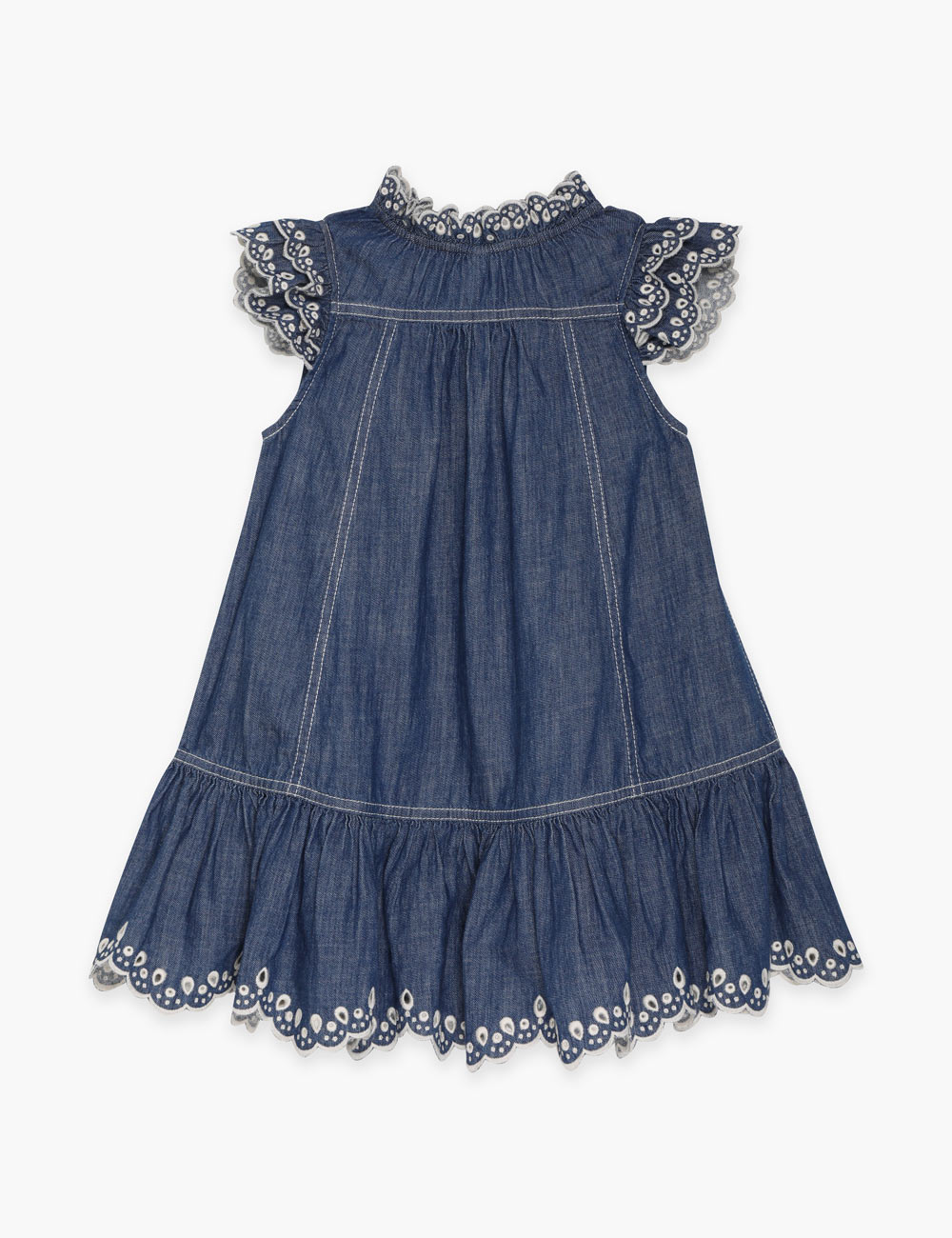 Tiggy Scallop Denim Dress