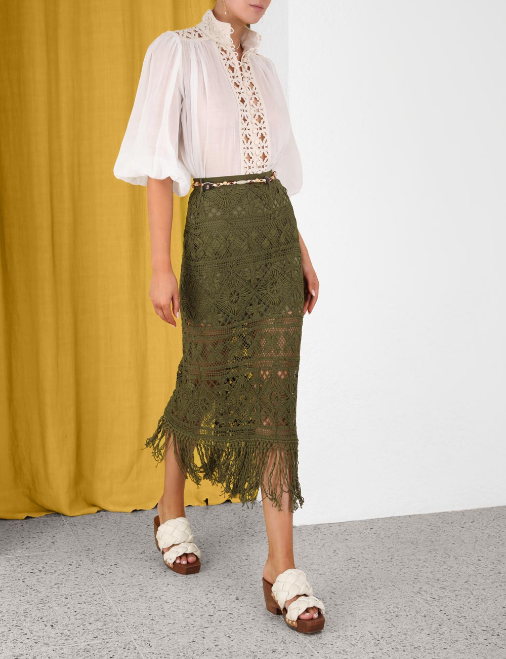 Laurel Ribbon Lace Skirt