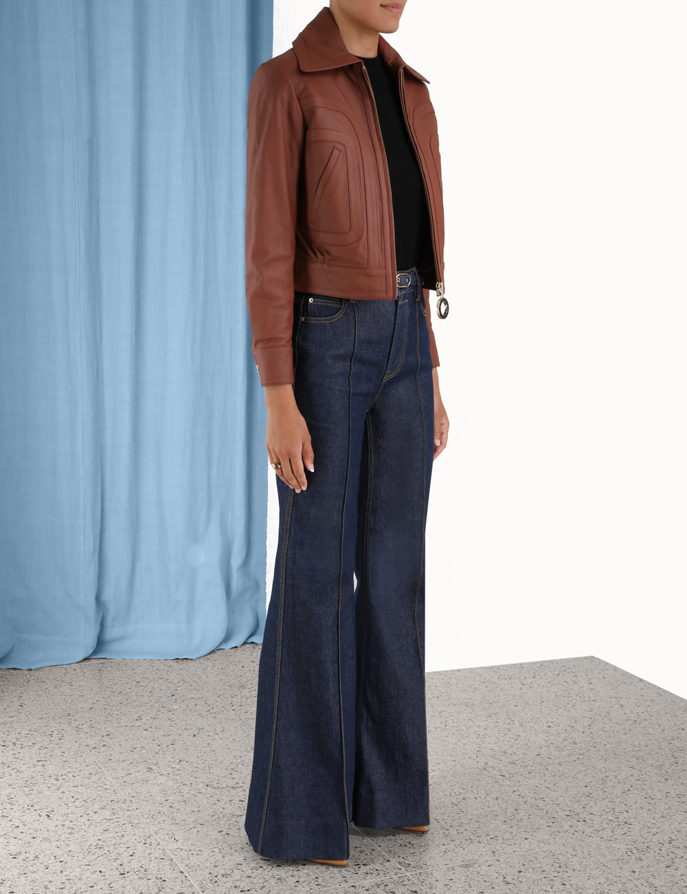 Wonderland Leather Bomber