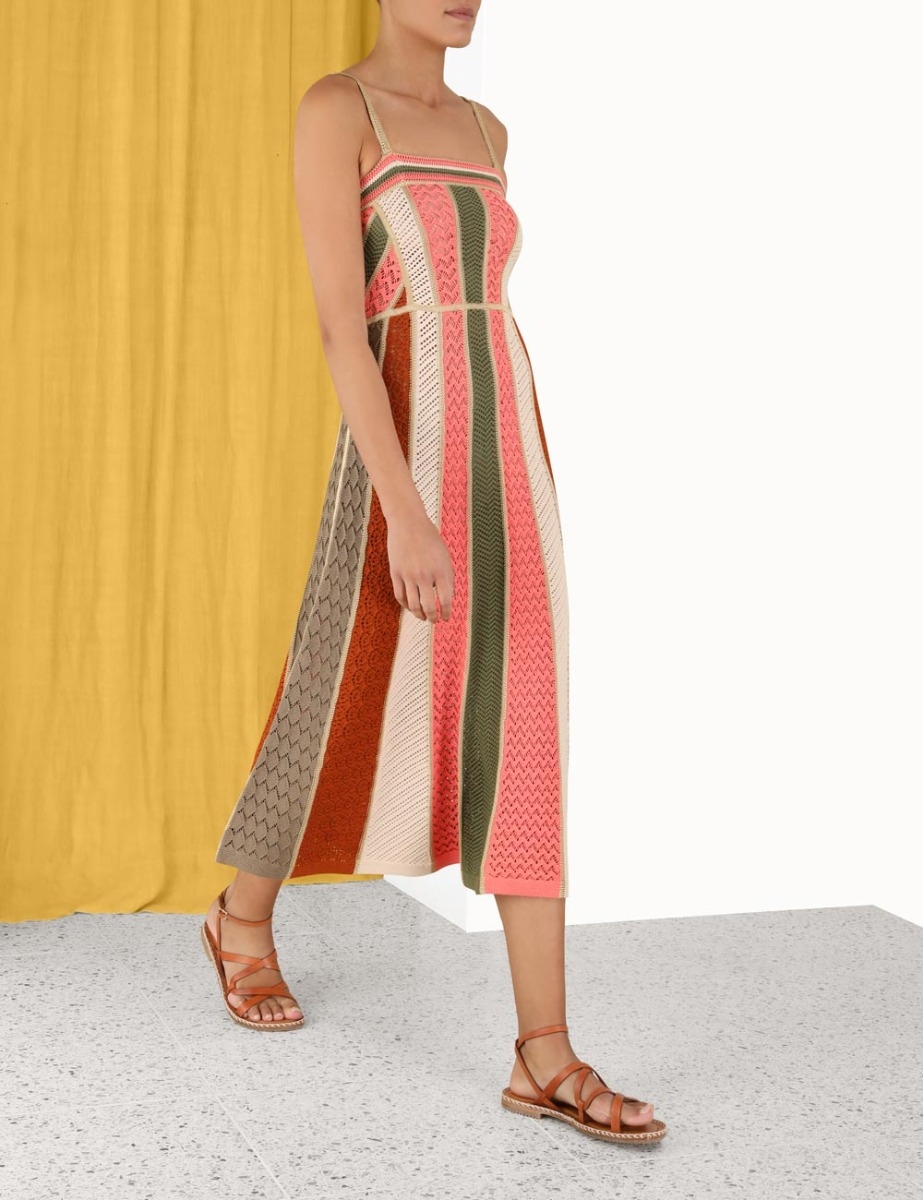 Chintz Panelled Midi Dress