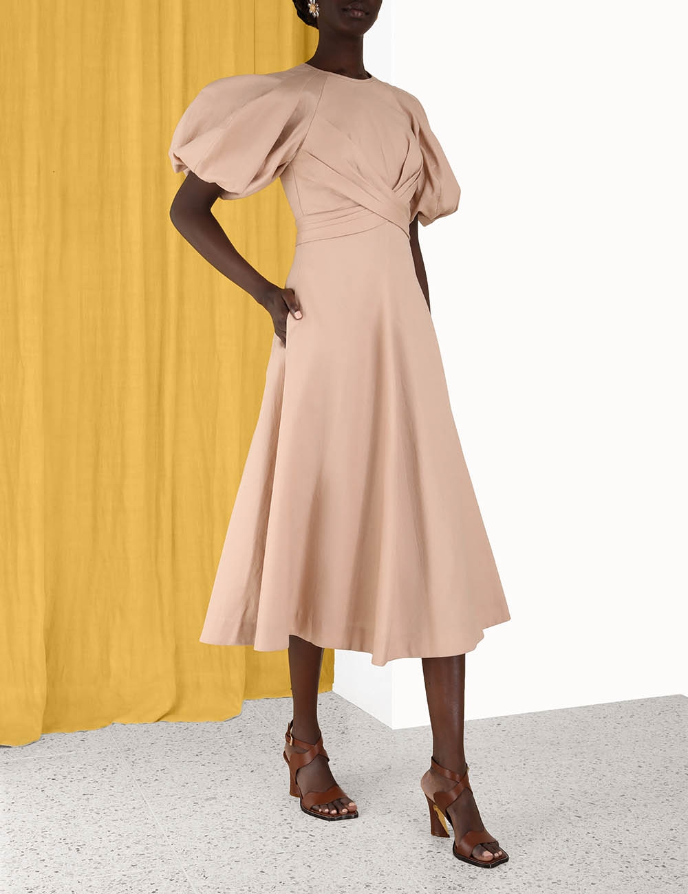 Wrap Midi Dress