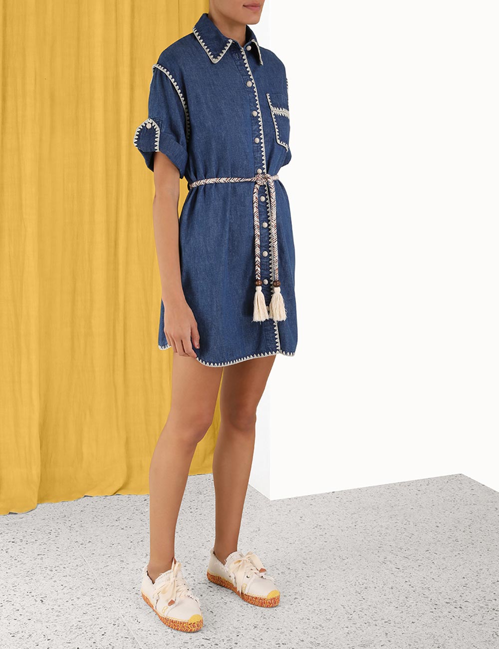 Chintz Mini Shirt Dress
