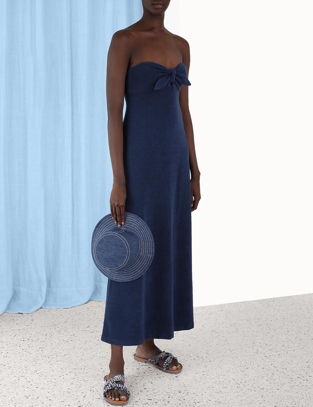 Devi Towelling Column Dress