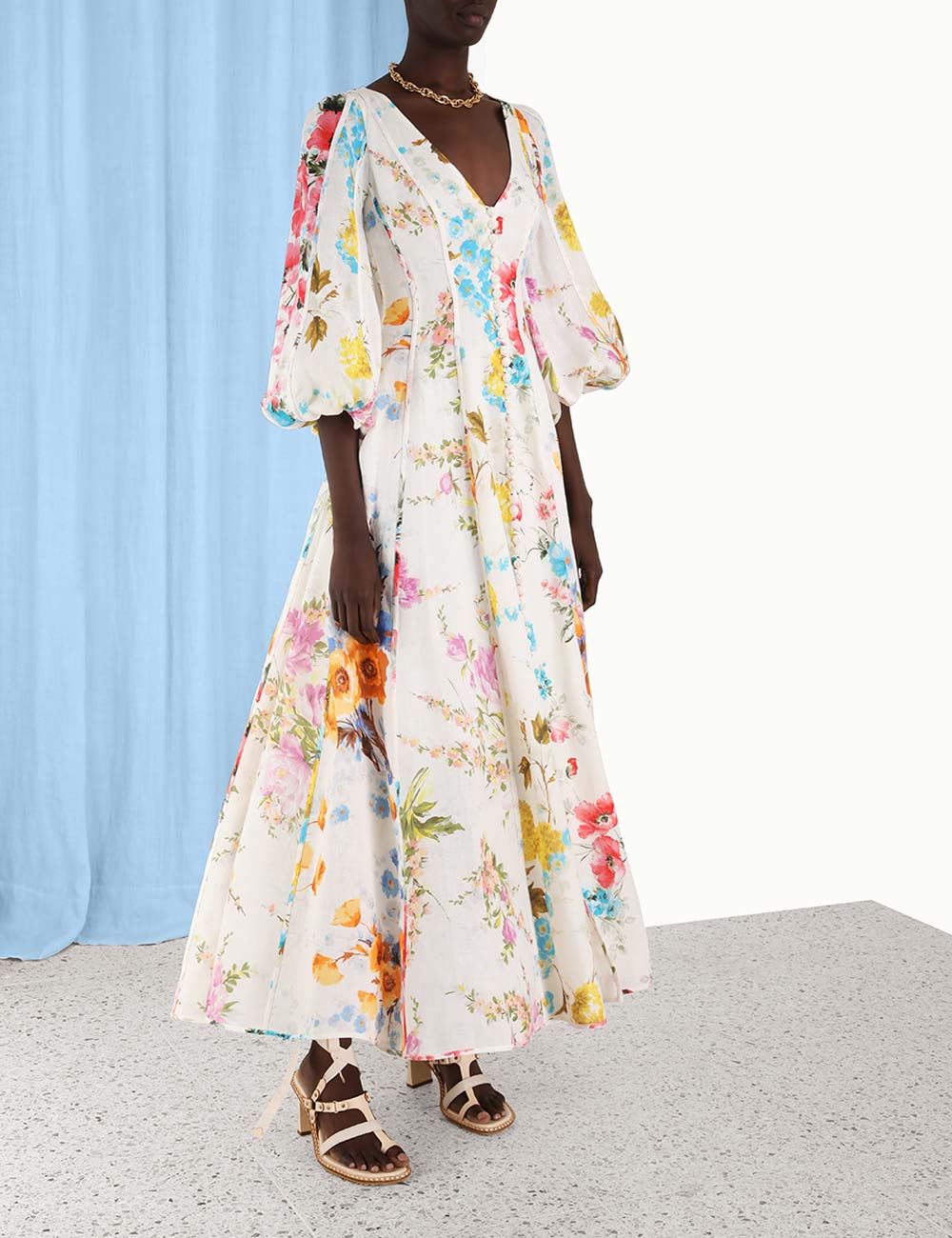 Halcyon Panelled Maxi Dress