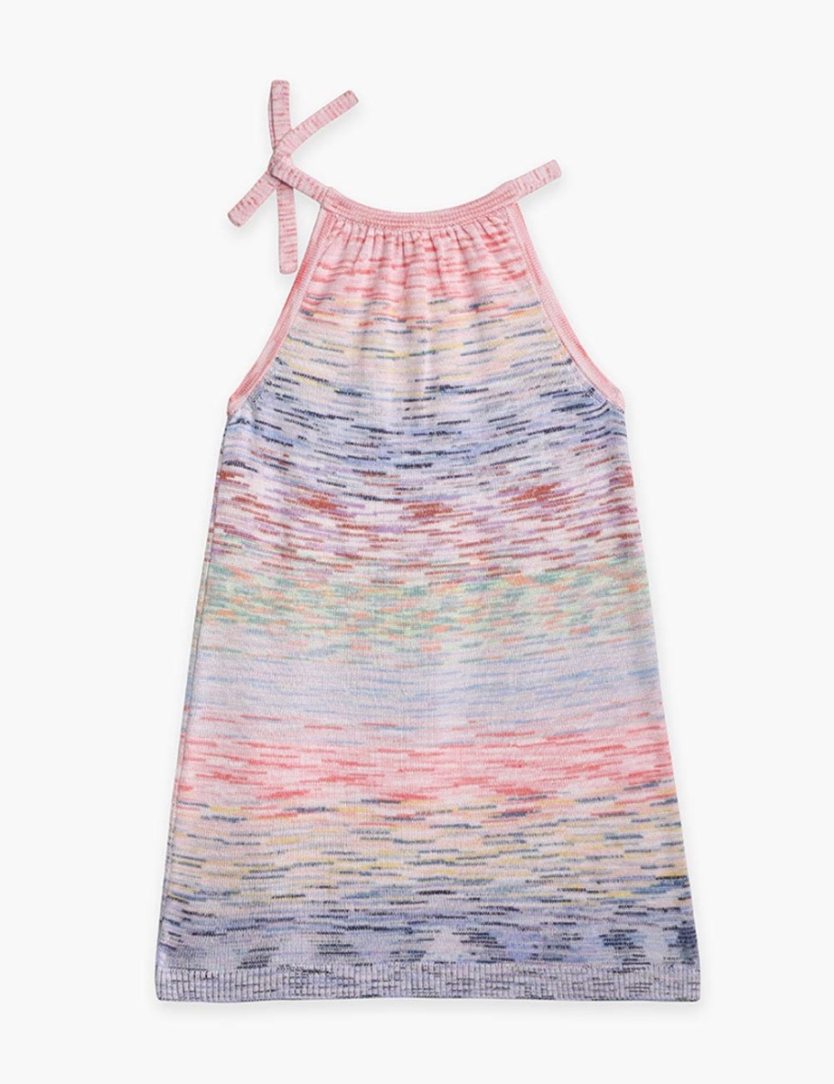 Raie Marl Tie-Neck Dress