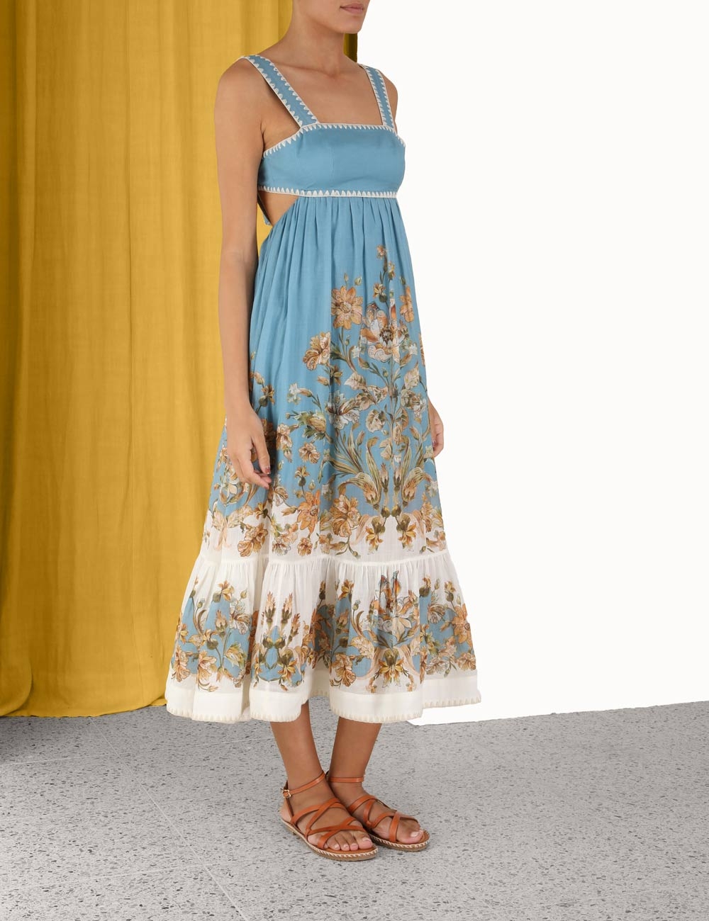 Chintz Tiered Midi Dress