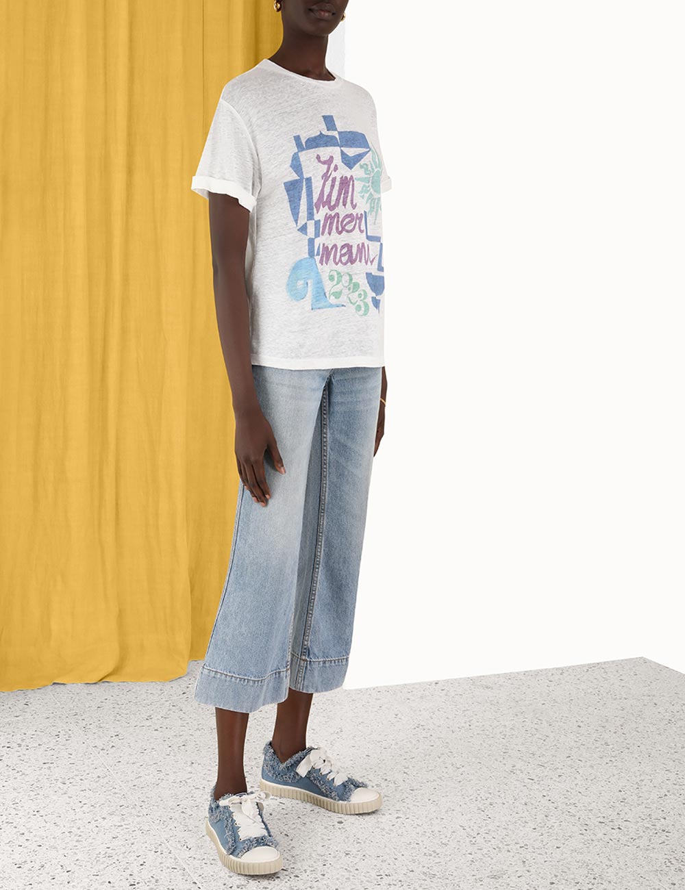 Raie Roll Sleeve Tee