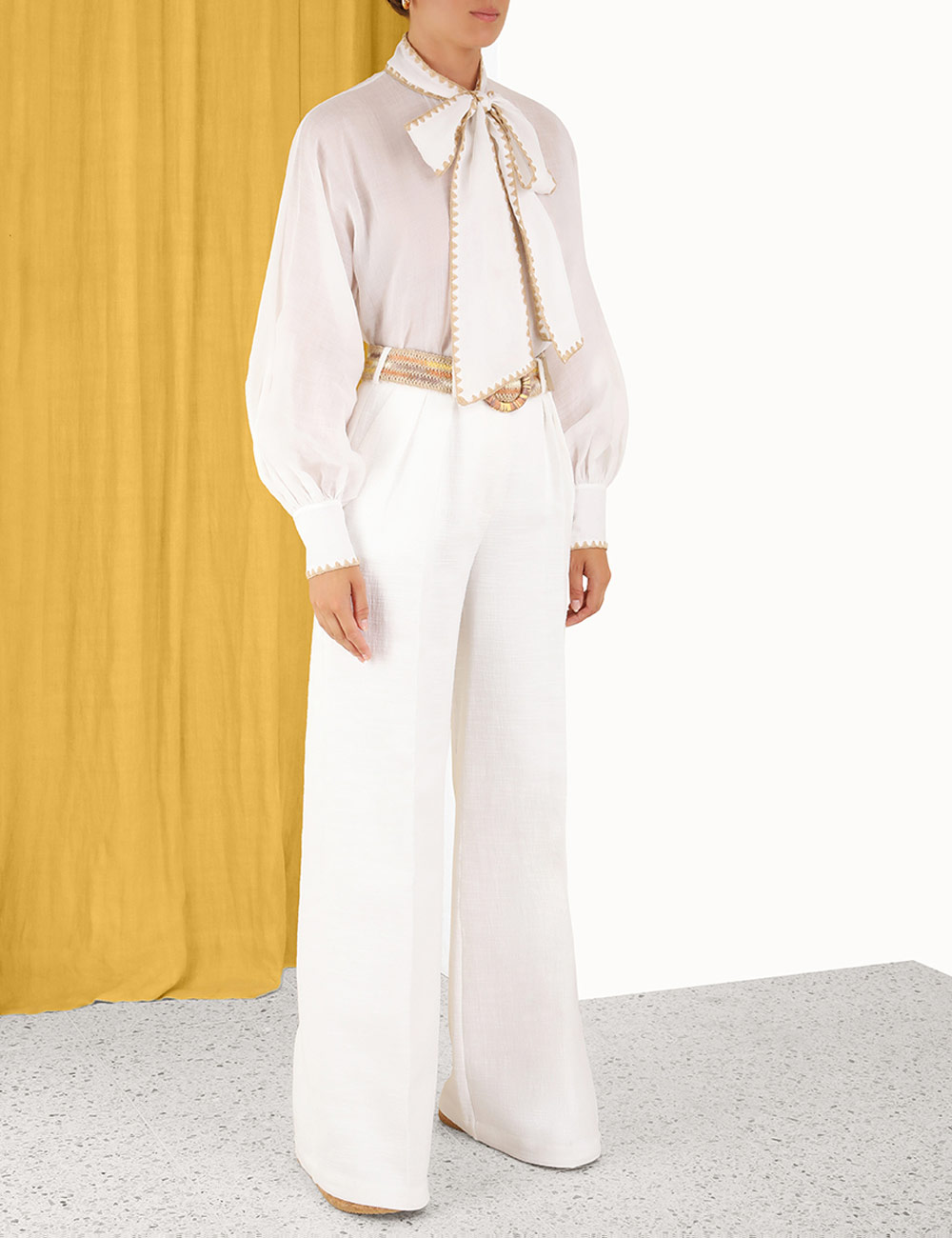 Devi Tie Neck Blouse