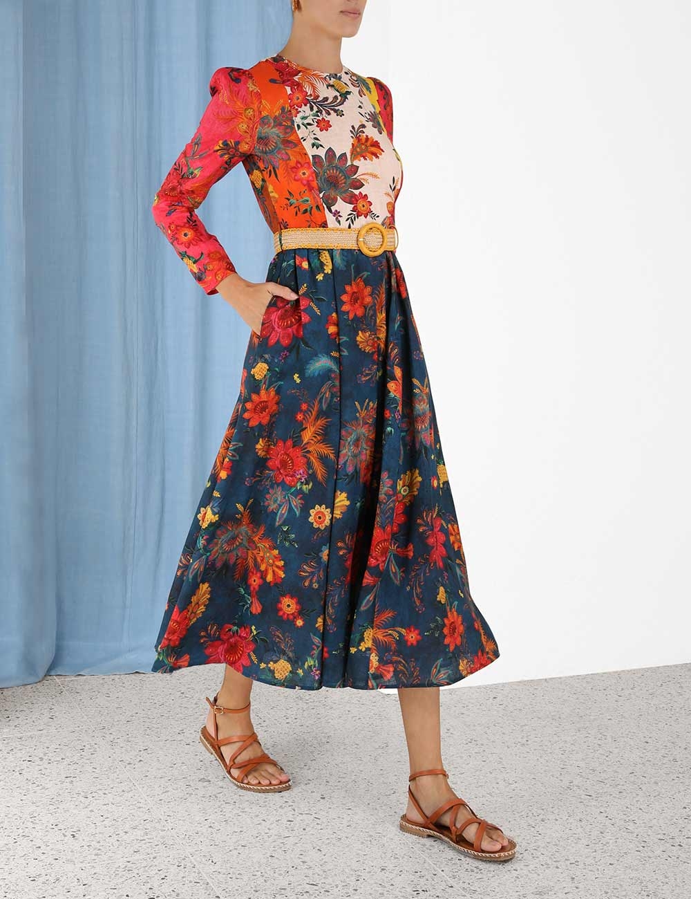 Ginger Long Sleeve Midi Dress