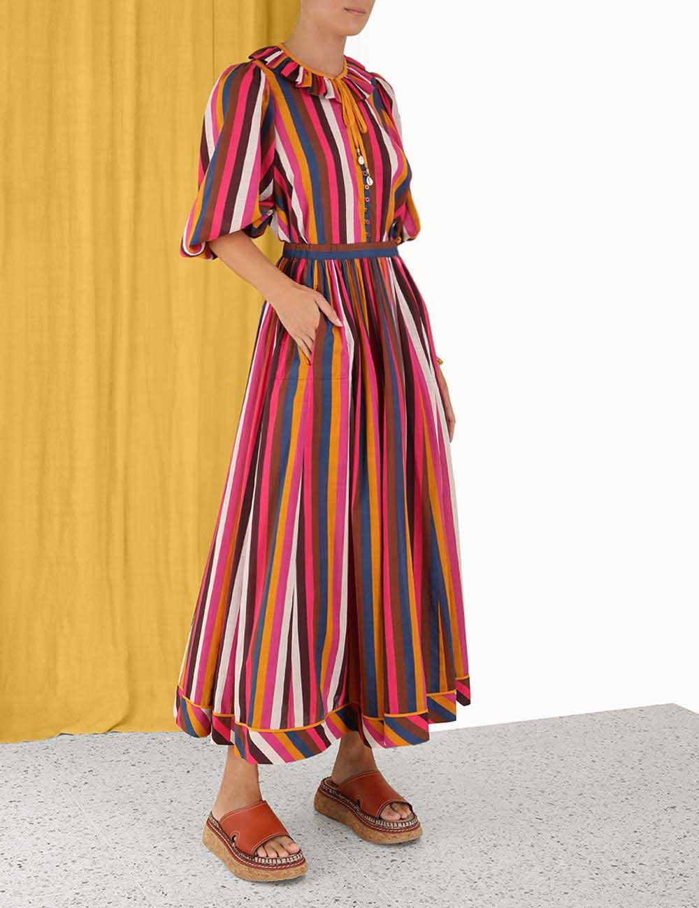 Ginger Draw Flare Skirt