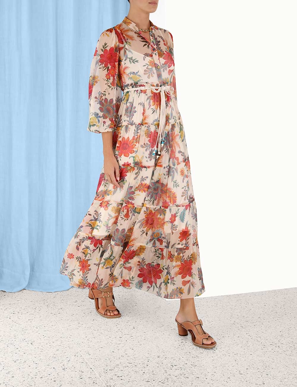 Ginger Tiered Midi Dress