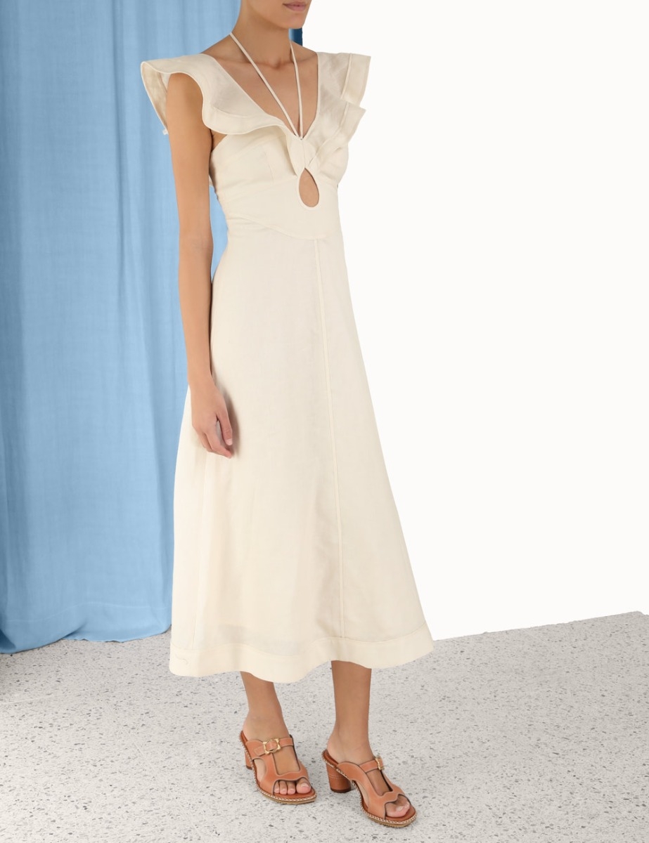 Halcyon Flutter Midi Dress