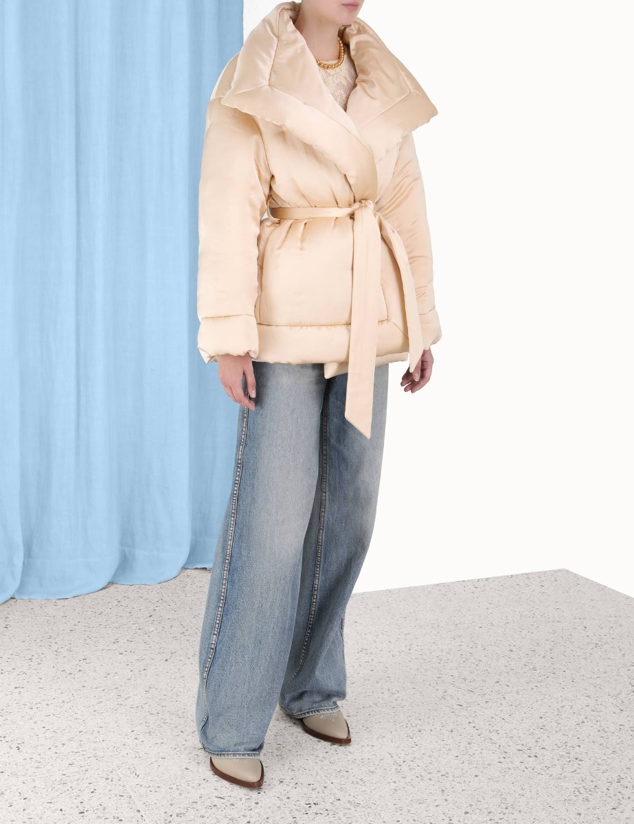 Luminosity Satin Wadded Jacket