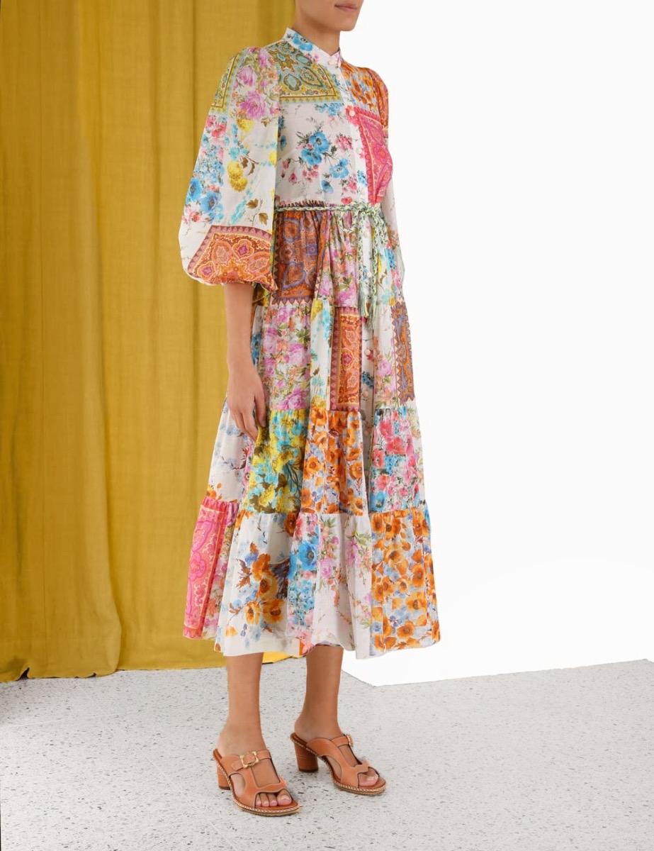 Halcyon Tiered Midi Dress