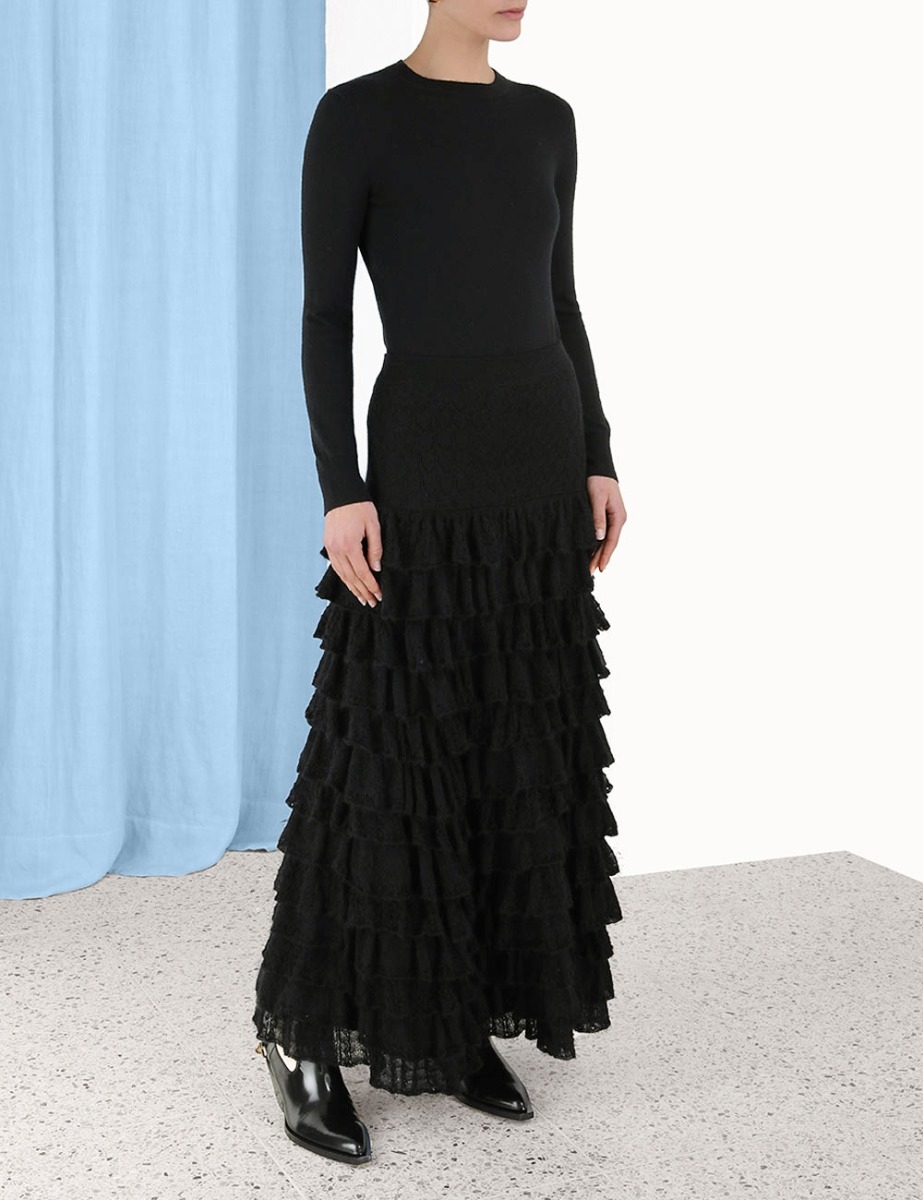 Luminosity Lace Frill Skirt