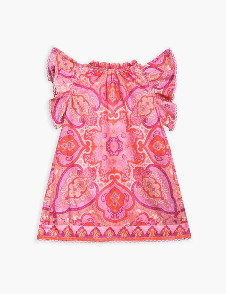 Halcyon Flounce Sleeve Dress